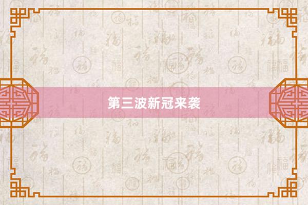 第三波新冠来袭