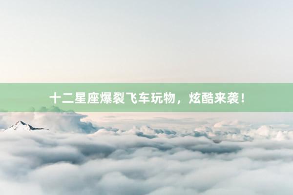 十二星座爆裂飞车玩物，炫酷来袭！